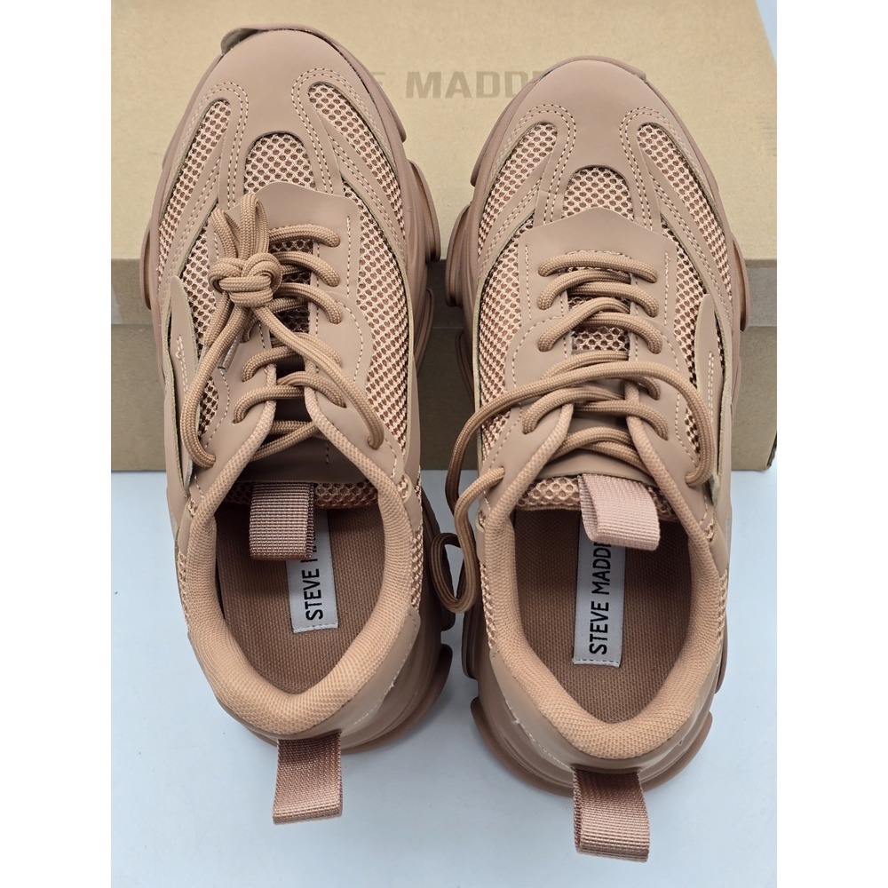 Womens Steve Madden Possession Sneakers - Almond Brown - Sz 7.5 - Picture 12 of 13